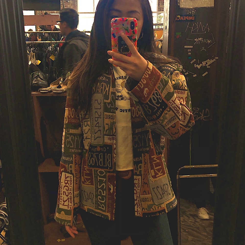 Vintage license plate jacket